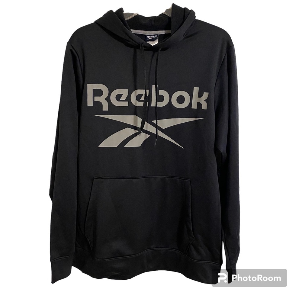 NWT Reebok Pullover Hoodie Sweatshirt, Fleece Lined, Kangaroo Pocket, M